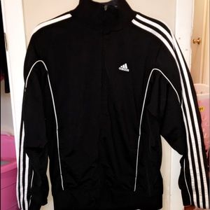 Black adidas zip up